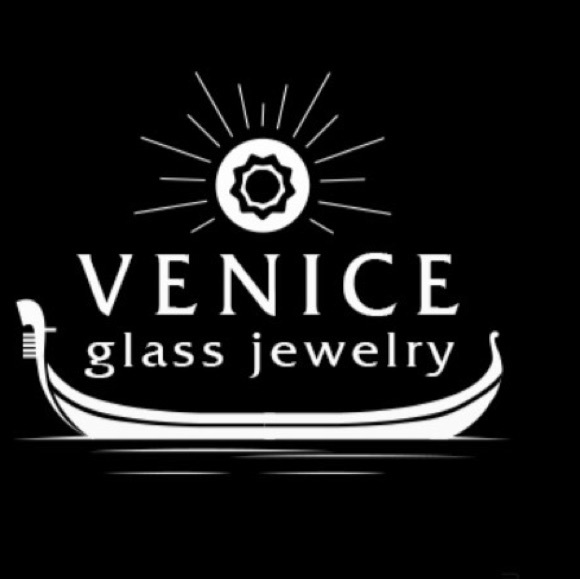 Murano Glass Copper Leverback French Earrings - Picture 3 of 3